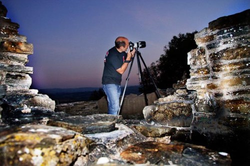 Graham shooting the sunset...