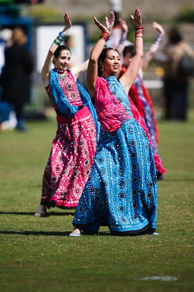 Indian Bollywood dancing... Photo by Barry Johnston.