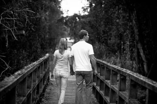 Owen and Kim wondering around in front of me...