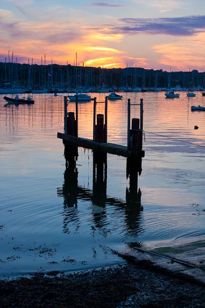 Another photo from the Isle of Wight taken (July 2008) at the Folly Inn looking over the boats mored up. 