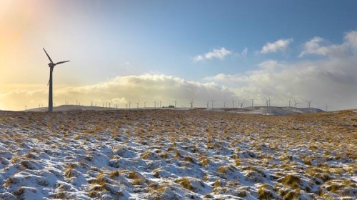 Taken on a windmill farm near where I live in Wales in January 2009.