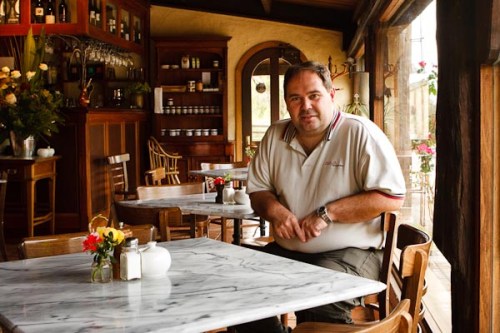 Me in the cafe... Photo by Barry Johnston.