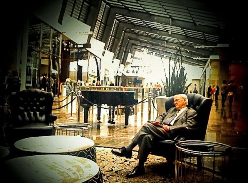 Barry saw this guy sleeping in the chair and I couldn't resist not taking a photo of it! Image processed with Best Camera and Lightroom.